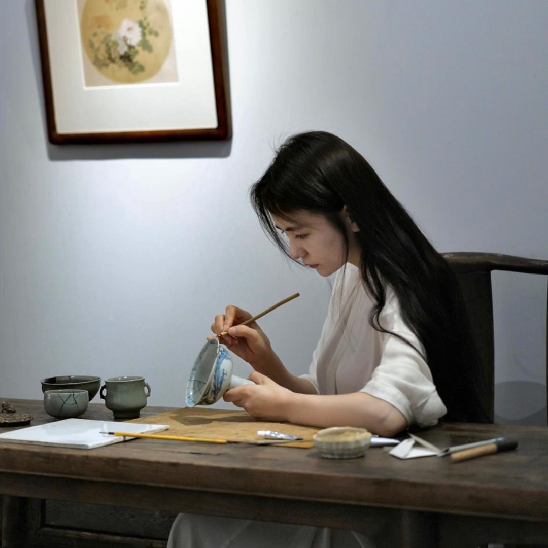 谷语锔瓷金缮古陶瓷修复