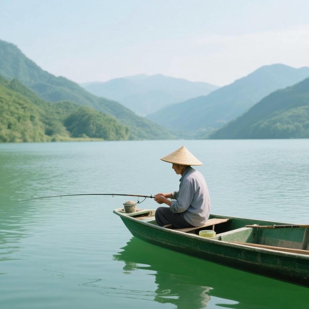 沐霖钓鱼