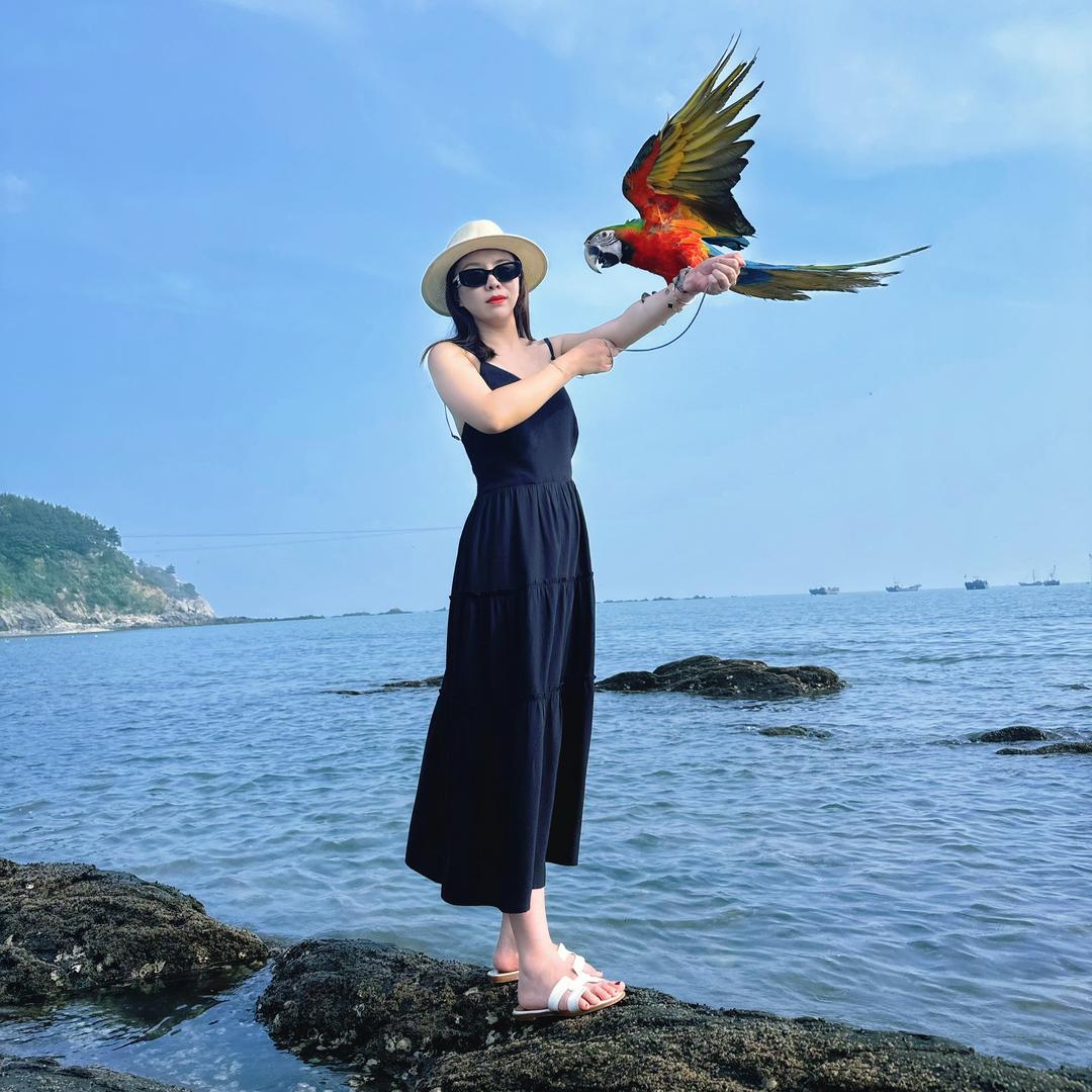 贝贝与鸟🦜（一个女孩）