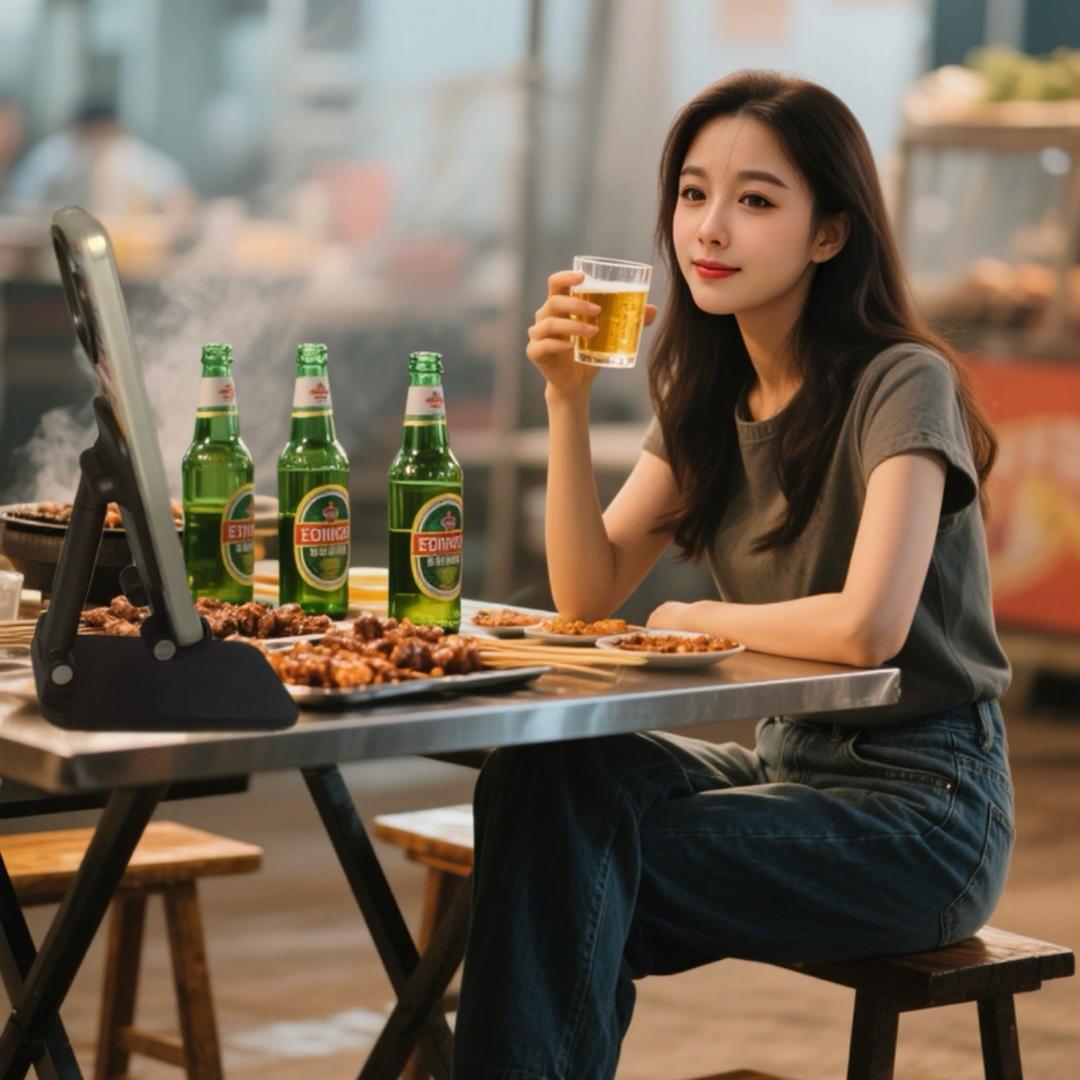 娜娜爱喝酒