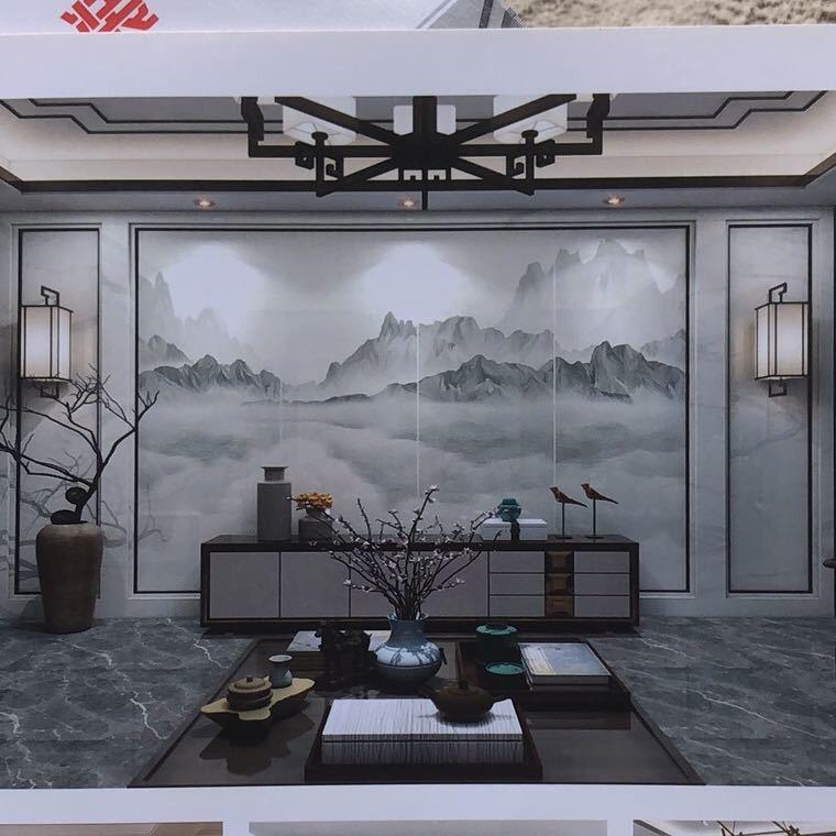 岩板背景墙加工安装