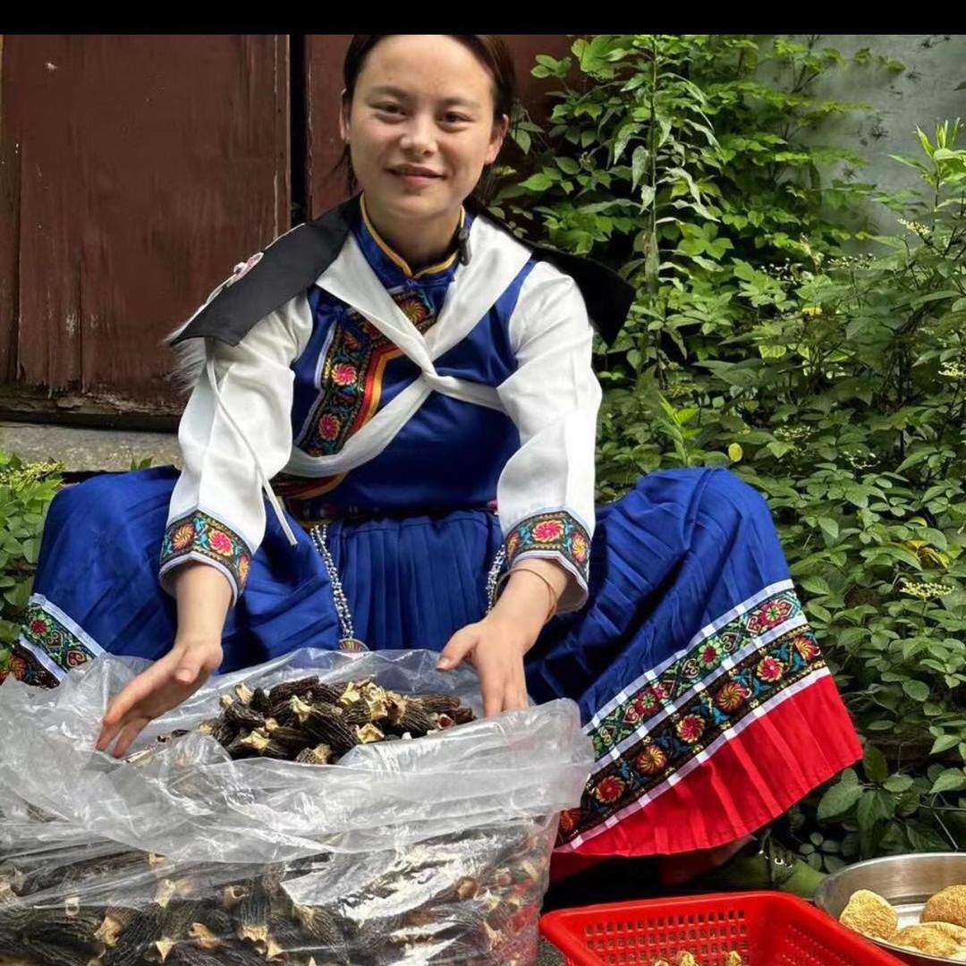 杨花花收山货