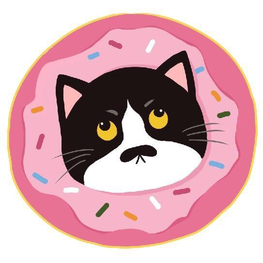 胡子爱吸猫