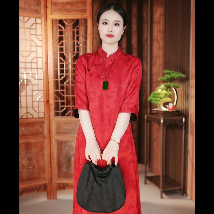 大小姐真丝香云纱