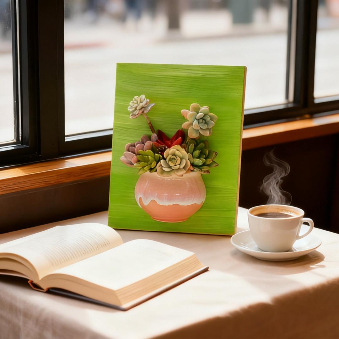 了烦植物多肉画框