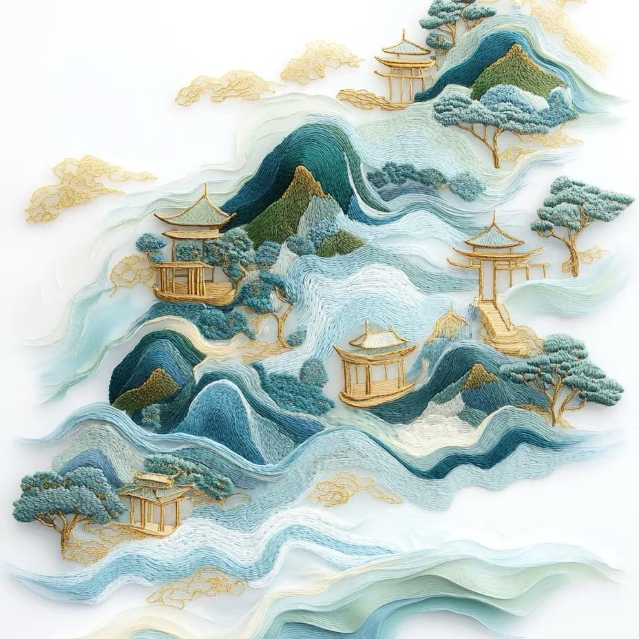 国风刺绣布鞋