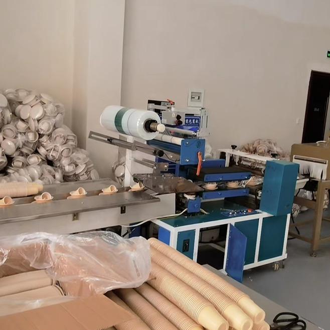 全自动稻壳一次性餐具包装机