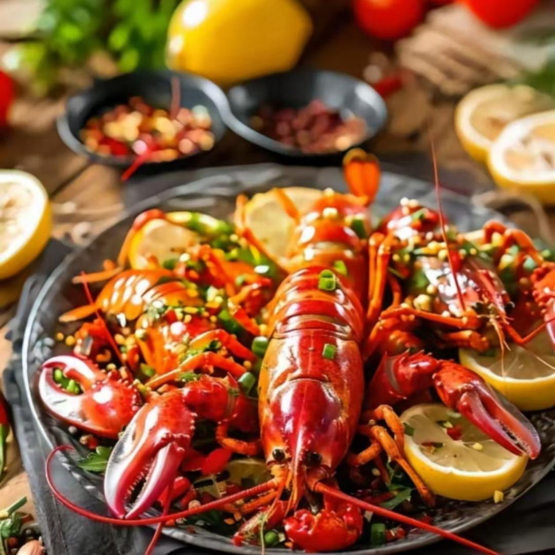 句容虾必鲜龙虾烧烤店