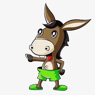 穿着绿裤衩的小驴