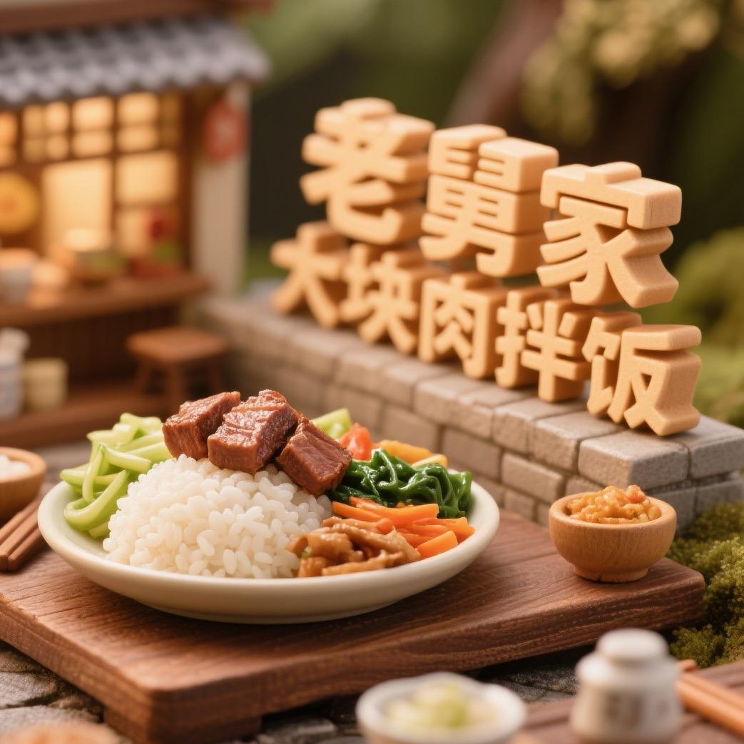 老舅家大块肉拌饭（梓诚家）