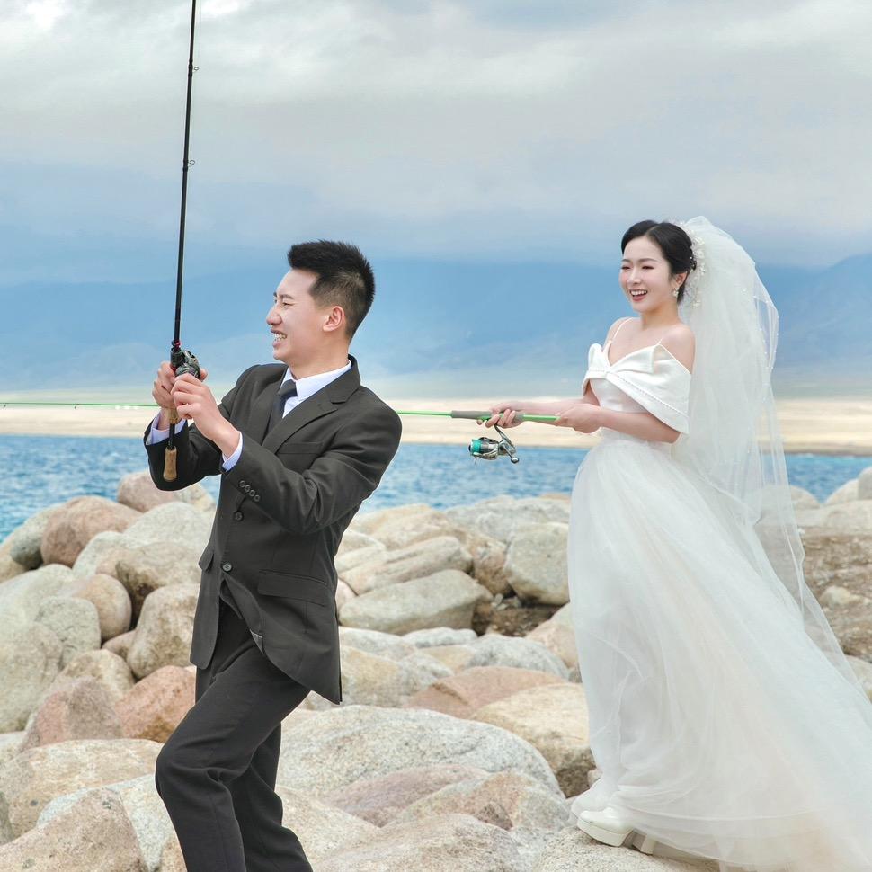 麋鹿夫妇爱钓鱼🎣