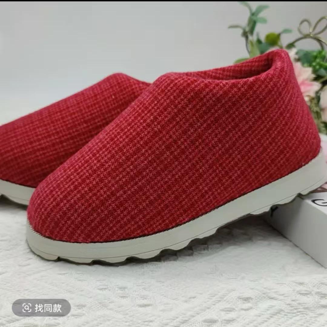 心灵手巧手工棉鞋