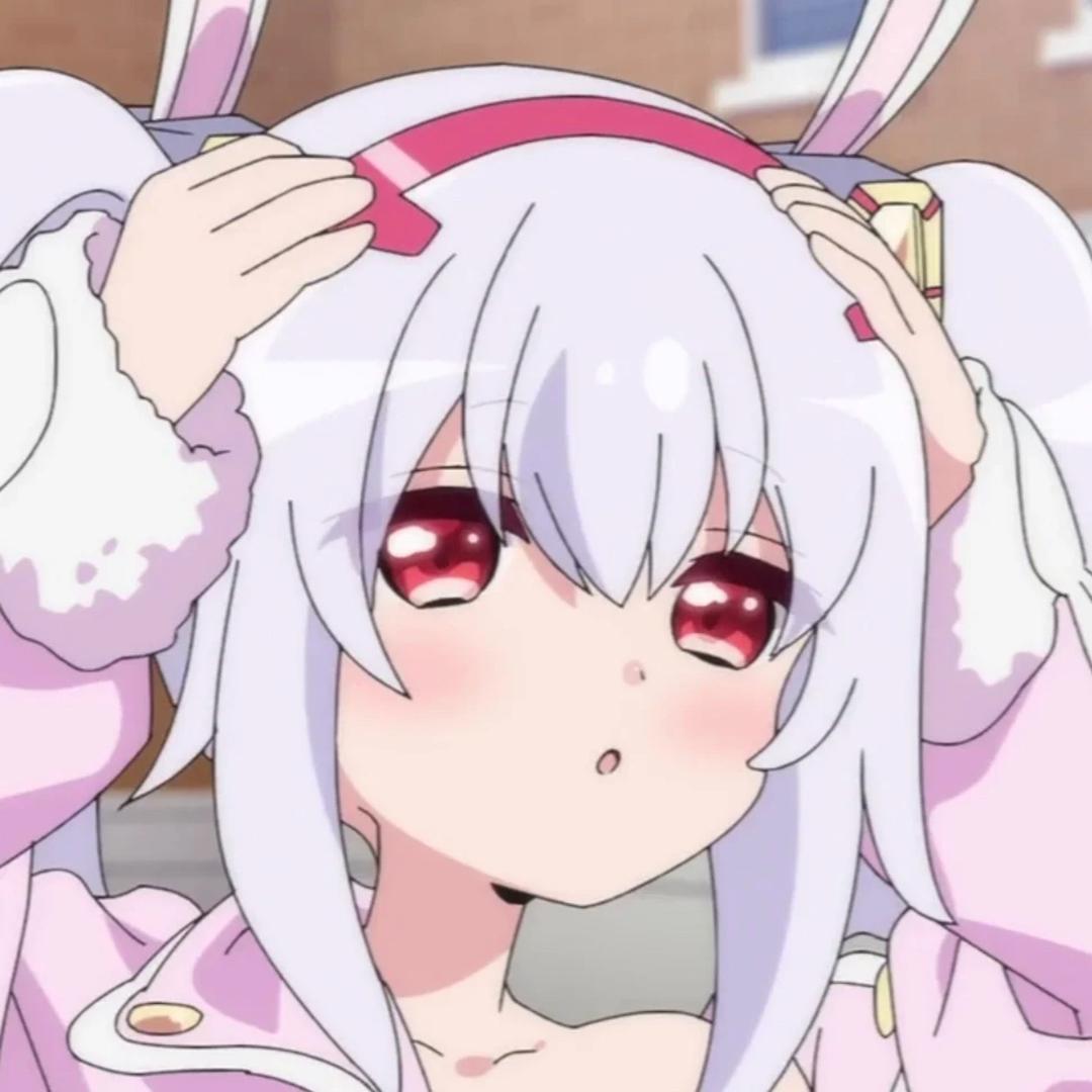 粉色头发的长耳朵