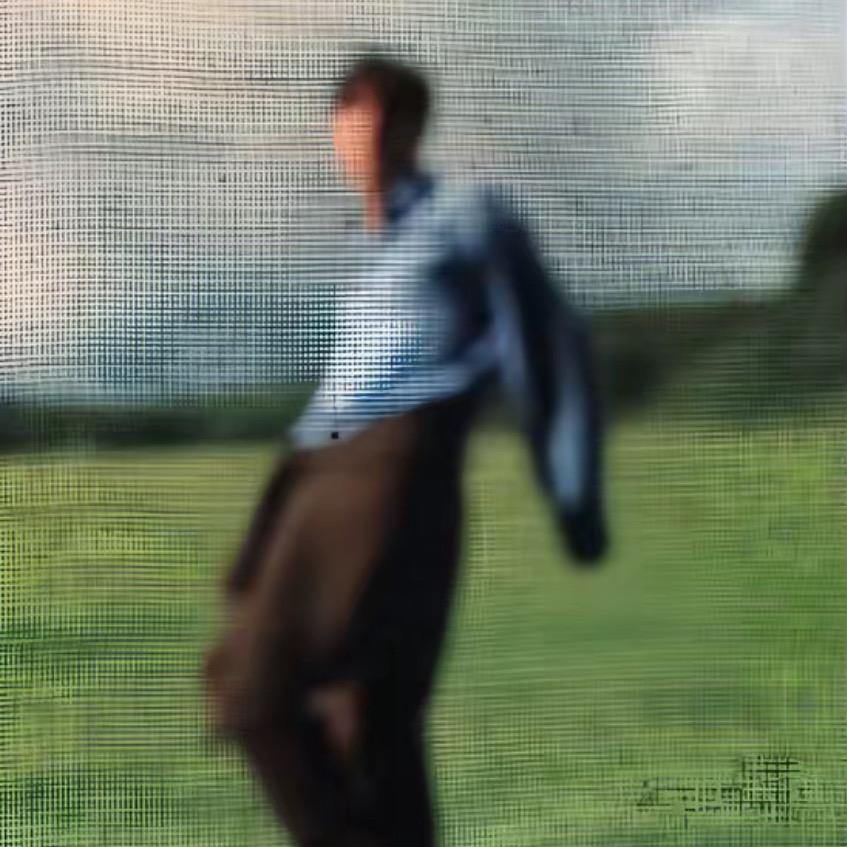 小雨中