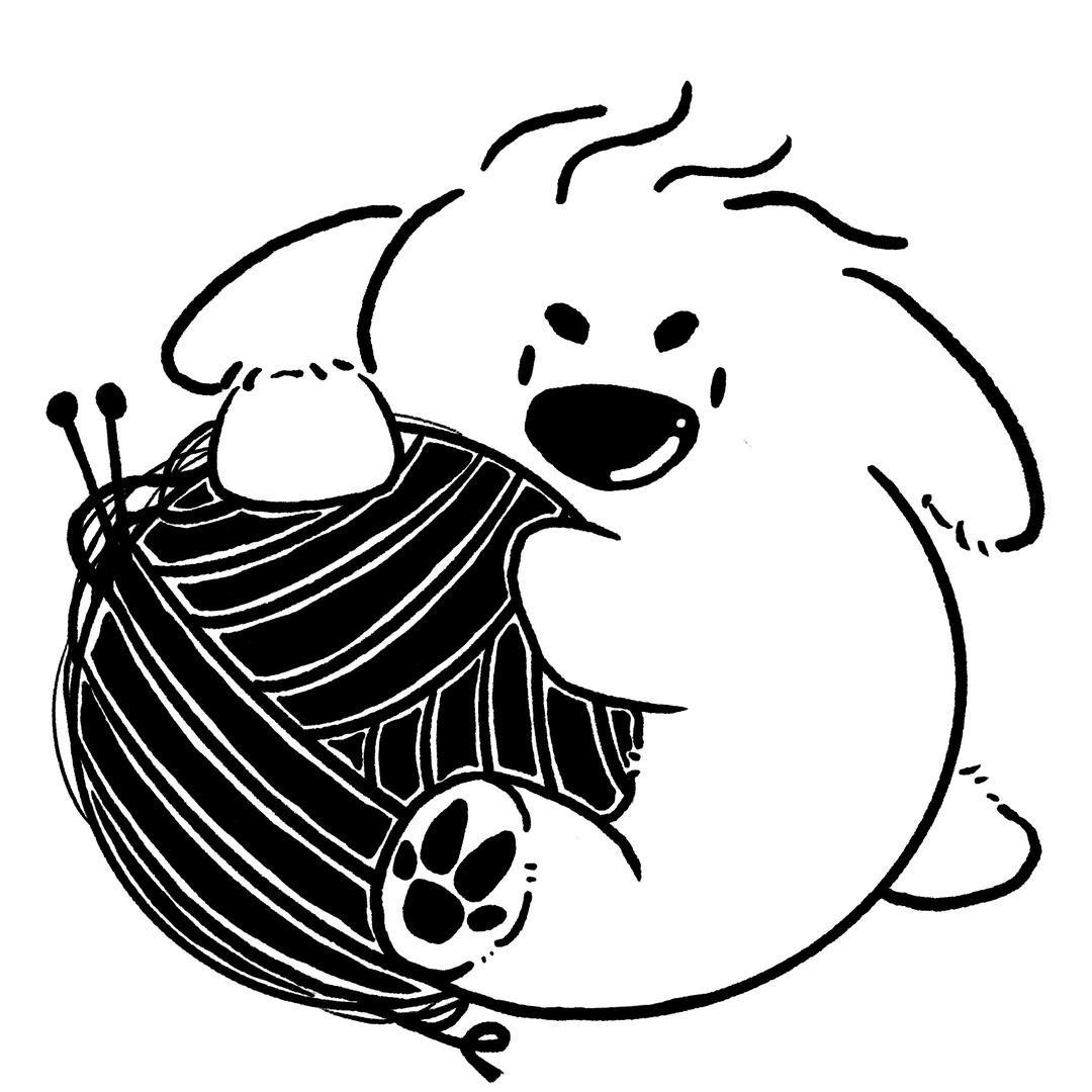 海胆又再搞毛线