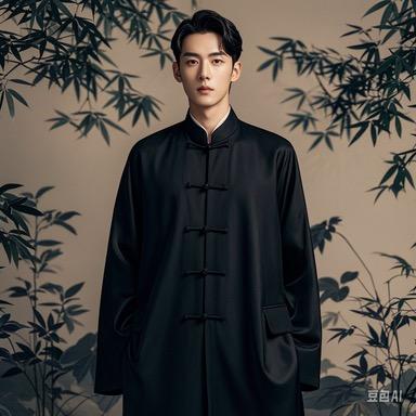 一尾红香云纱男装