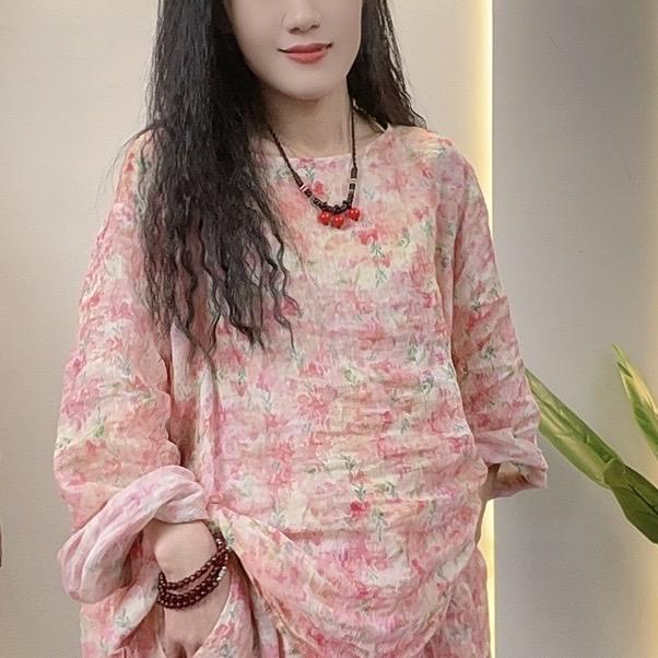凤颜纱复古棉麻女装