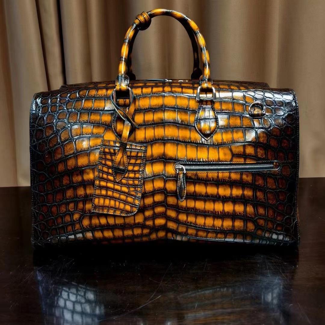 柏盛手工皮具店潮鳄稀有皮具