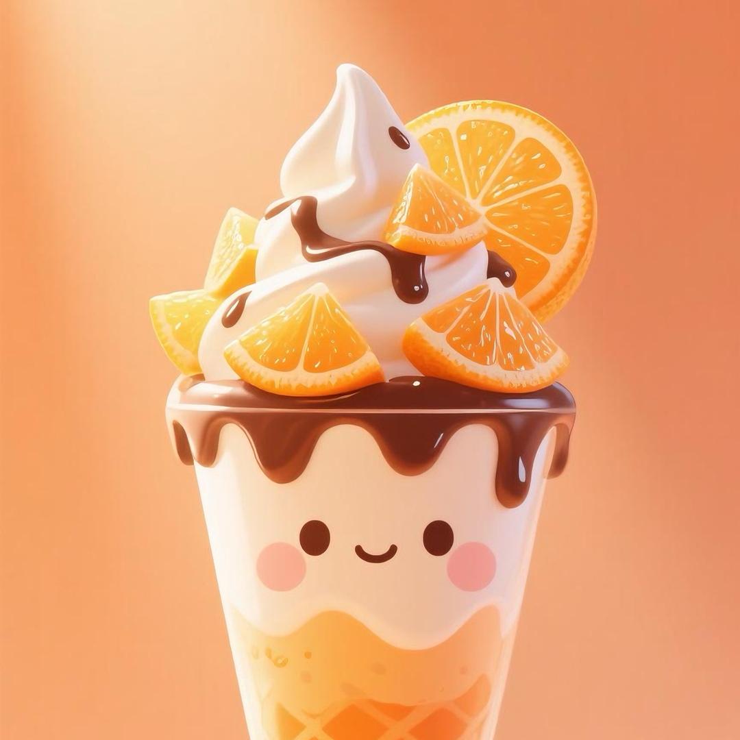 橙子圣代小零食