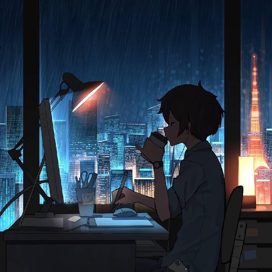 林间偶有半星灯火
