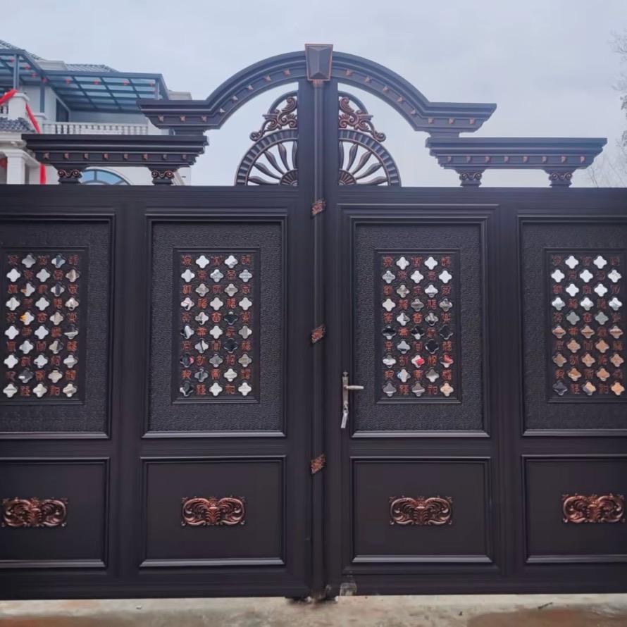 江苏皇铭铝艺庭院门.护栏厂家直销