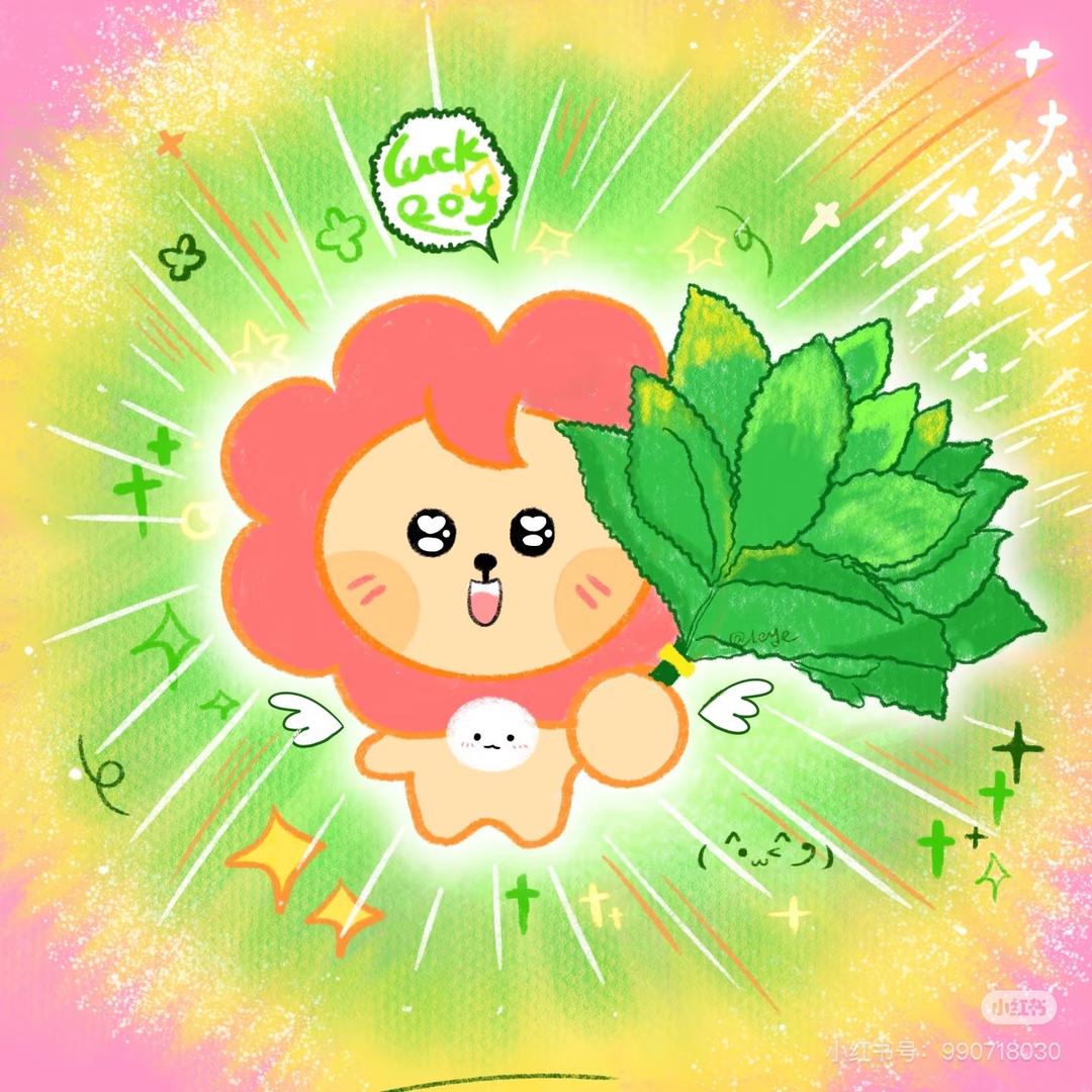 糖果色的仙人掌