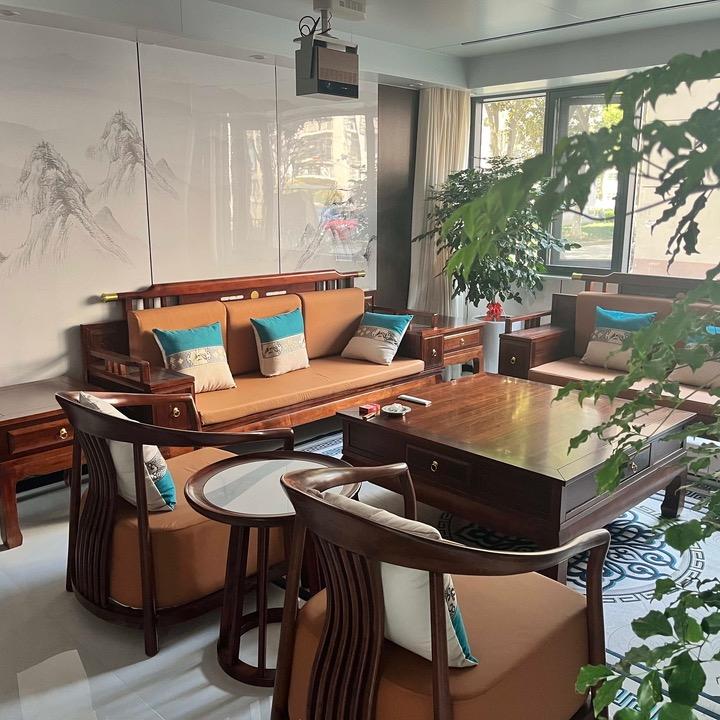 锦喜福新中式实木沙发工厂