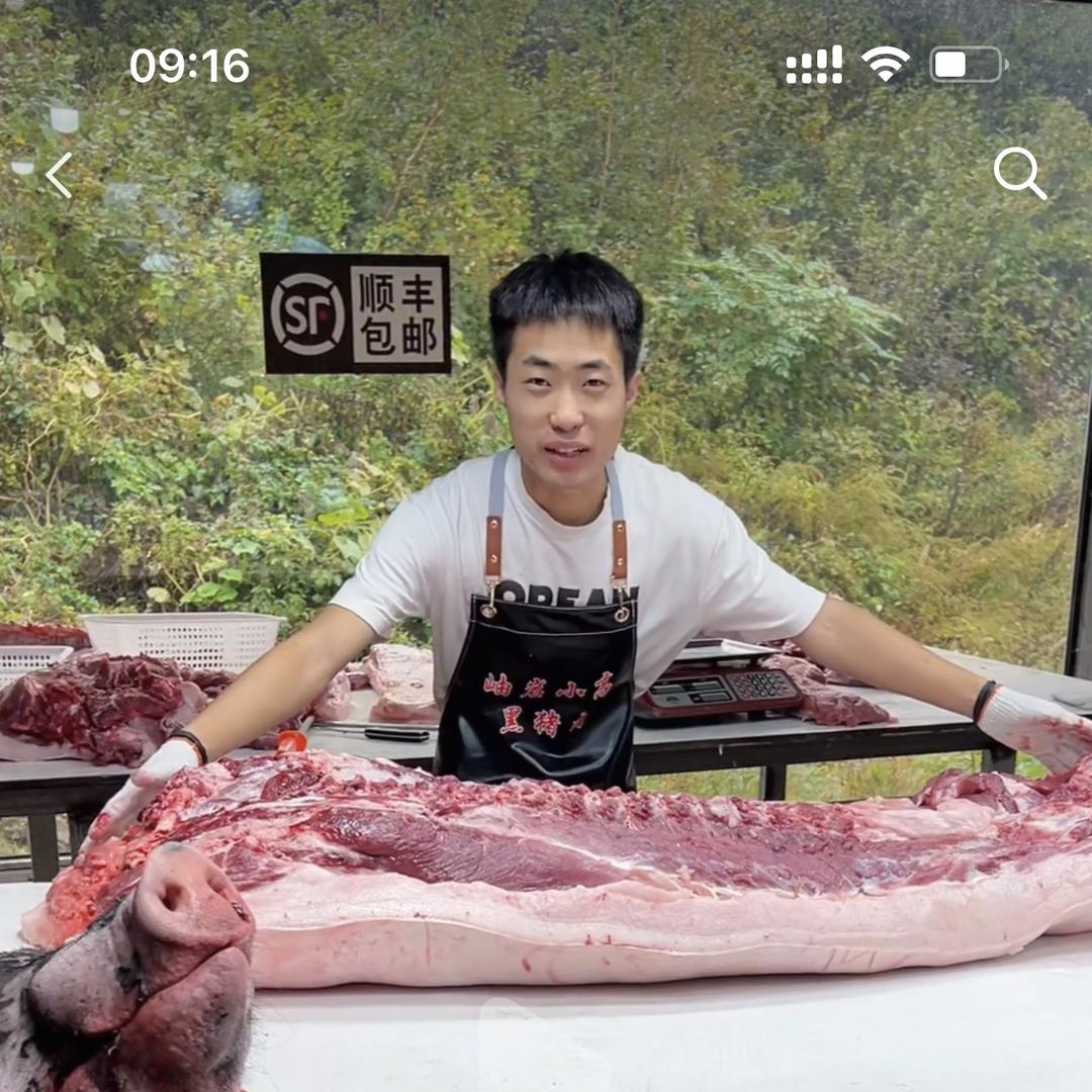岫岩小高黑猪肉