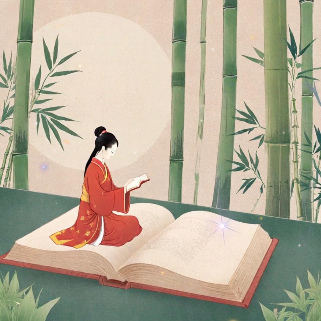 寻竹与书