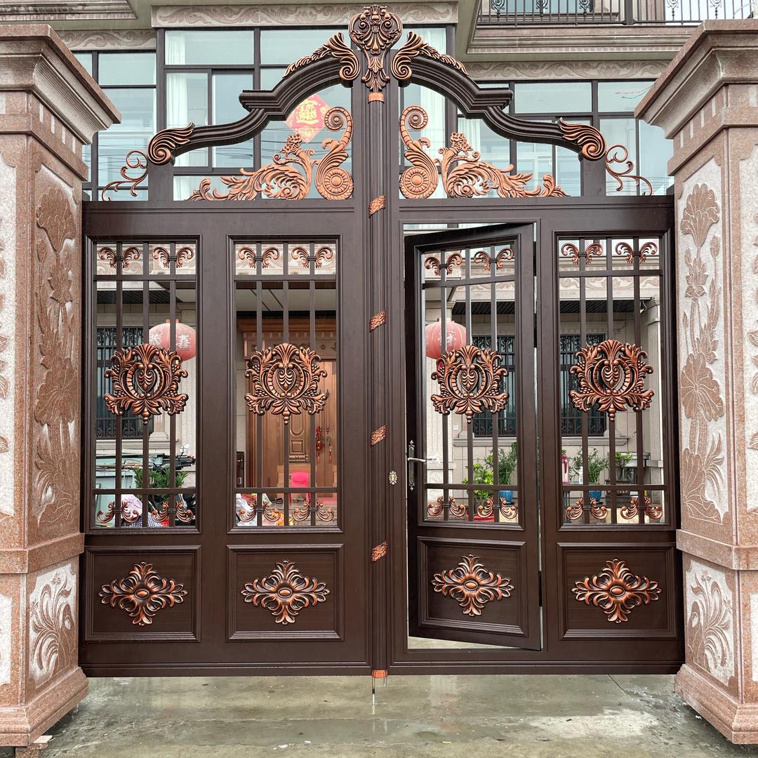 江苏皇铭铝艺庭院门.护栏生产厂家