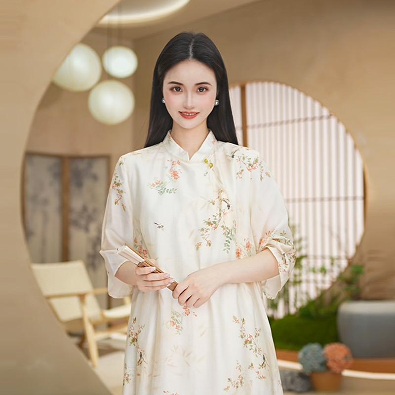 西子素然文艺旗袍