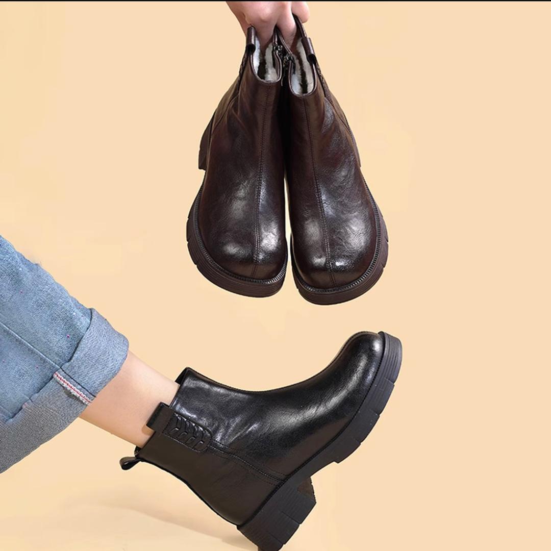 香喜鸟真皮羊毛靴工厂