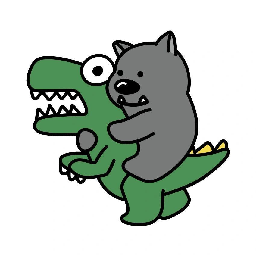 恐龙扛狼😄@抖音