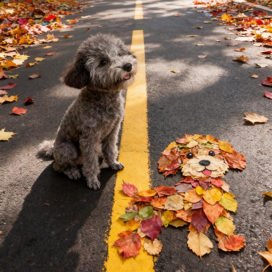 贝贝是只灰泰迪