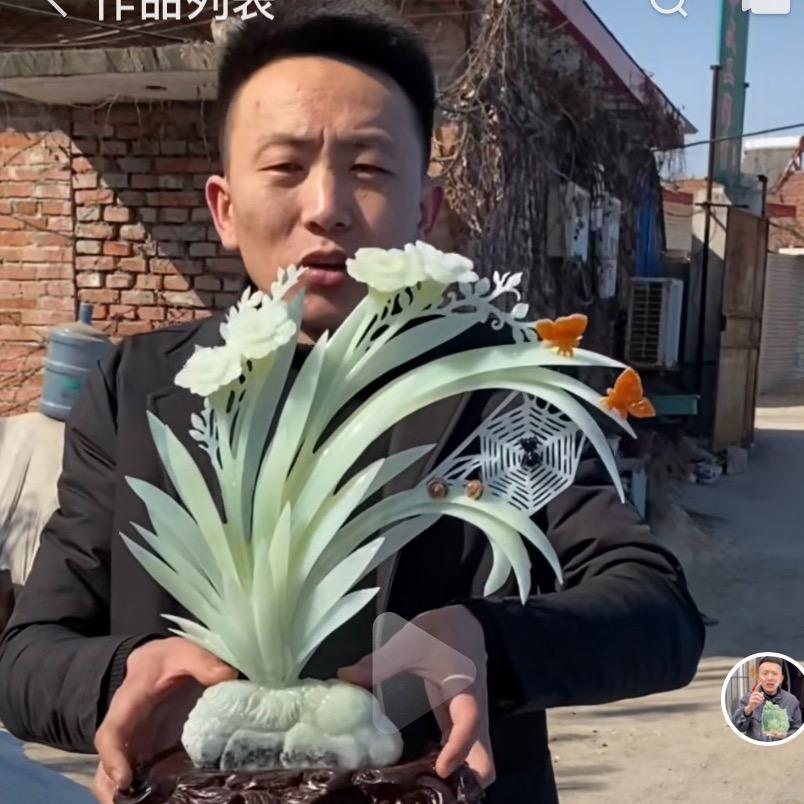 岫玉摆件棚子个体店