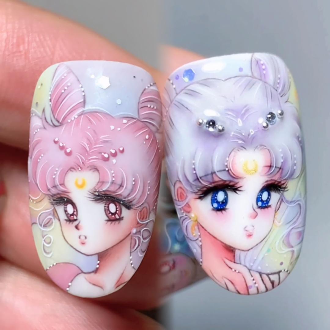 雪花动漫美甲🈶️网课