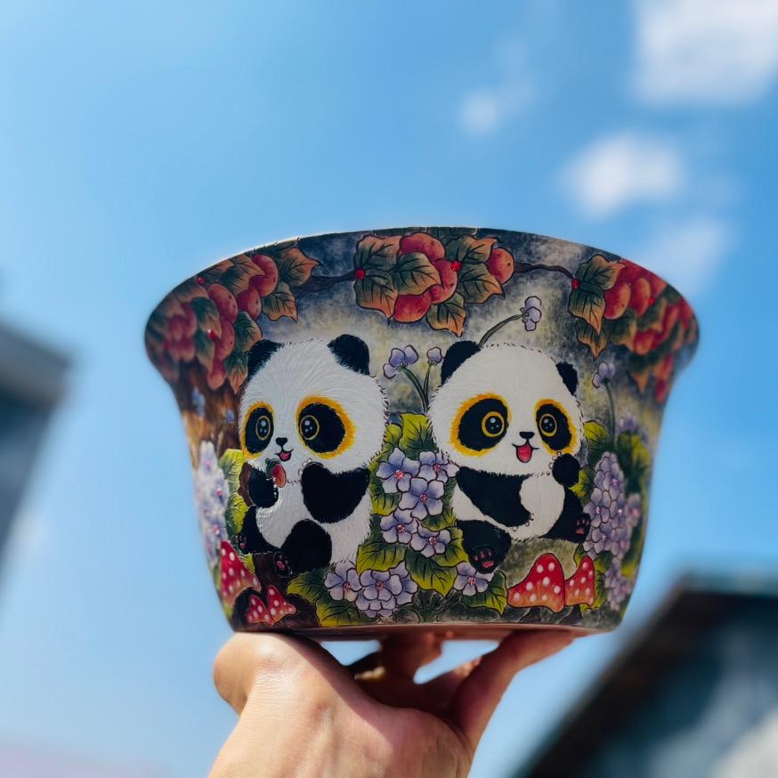 MDD手绘多肉花盆（萌多多）