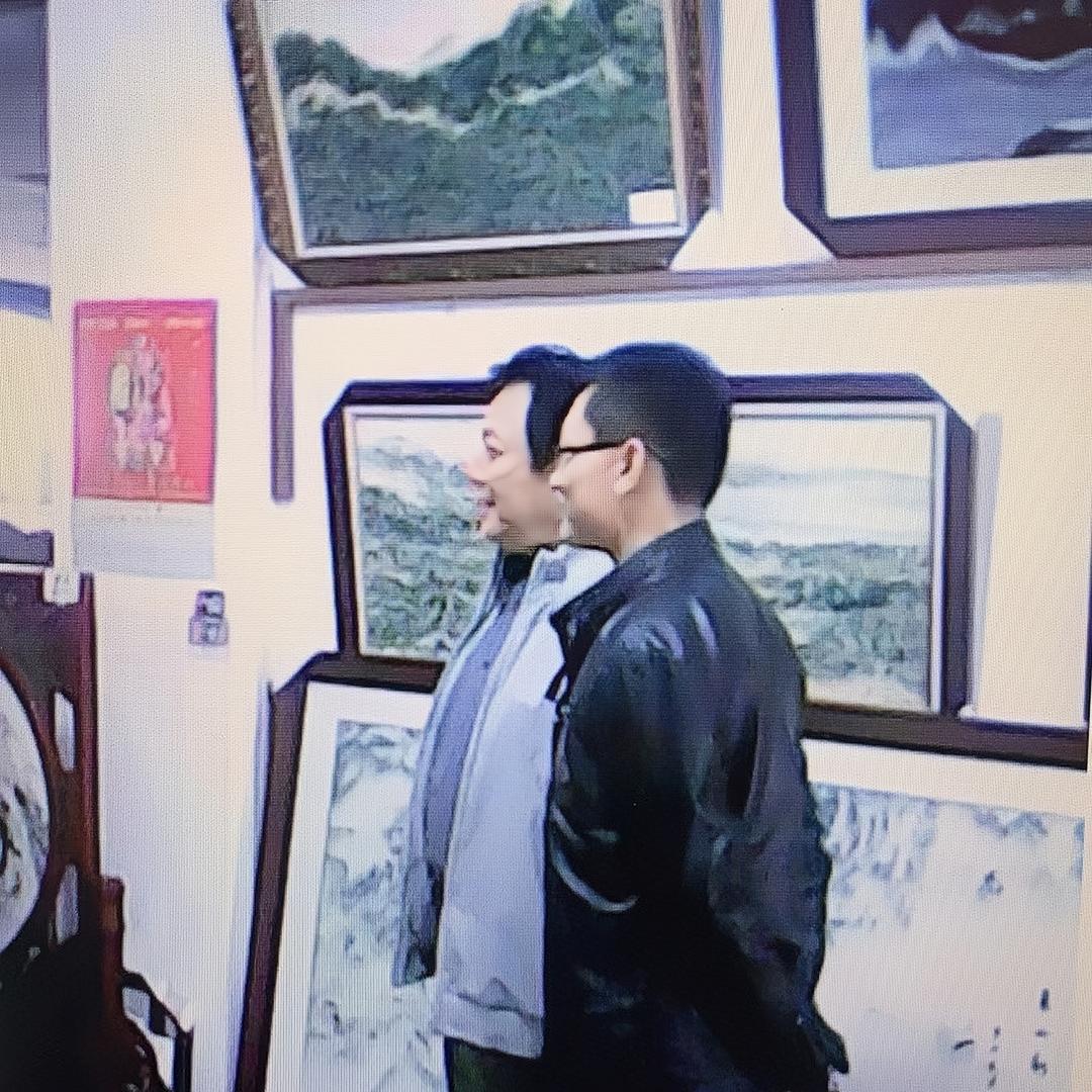 鸿园云石大理石画摆件