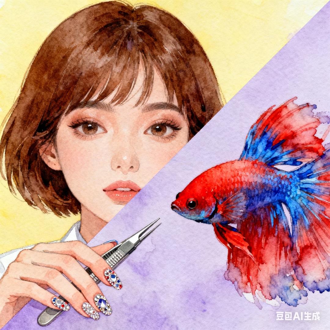 爱养鱼的美甲师