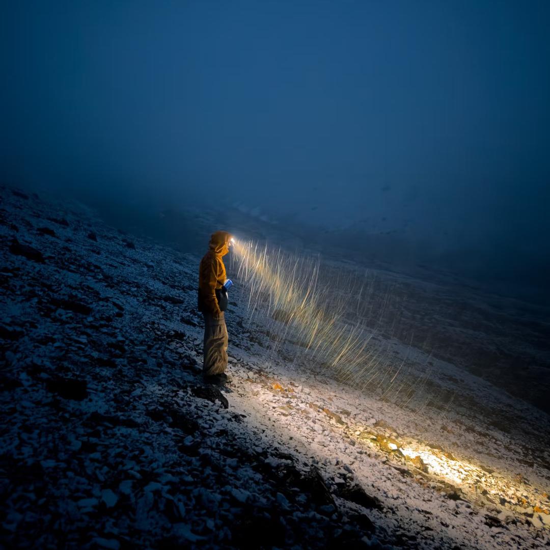 我在户外贩黄昏.