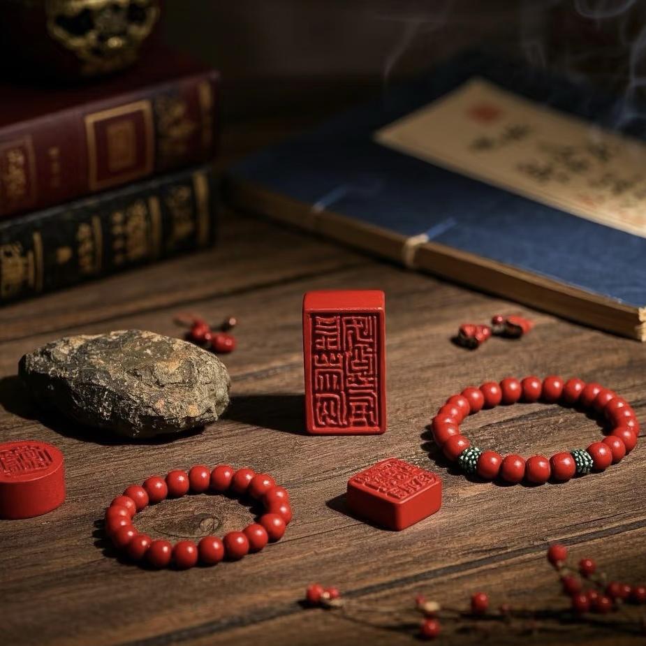 蓝暖辰砂珠宝