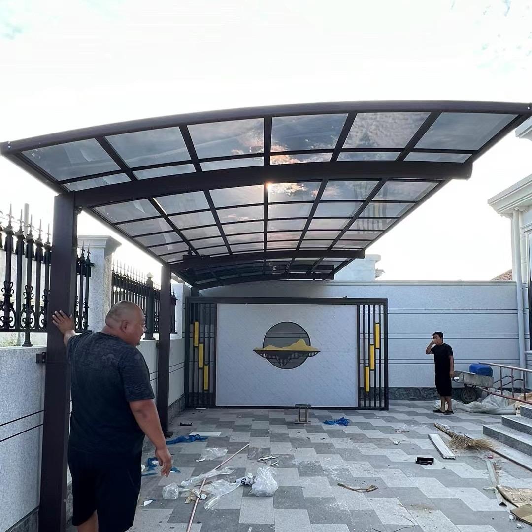 大城县民兴车棚，遮阳棚定制安装！