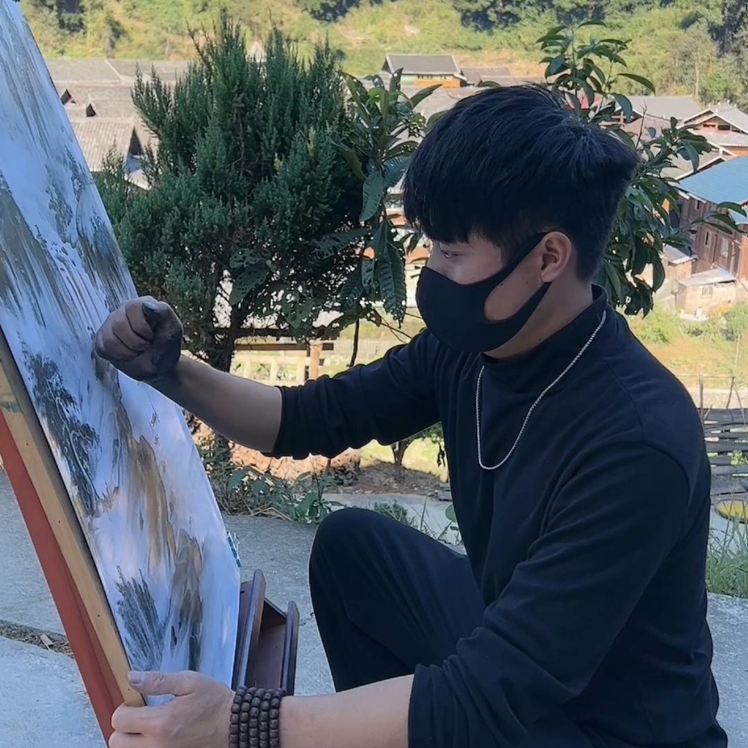 云海指掌画创意