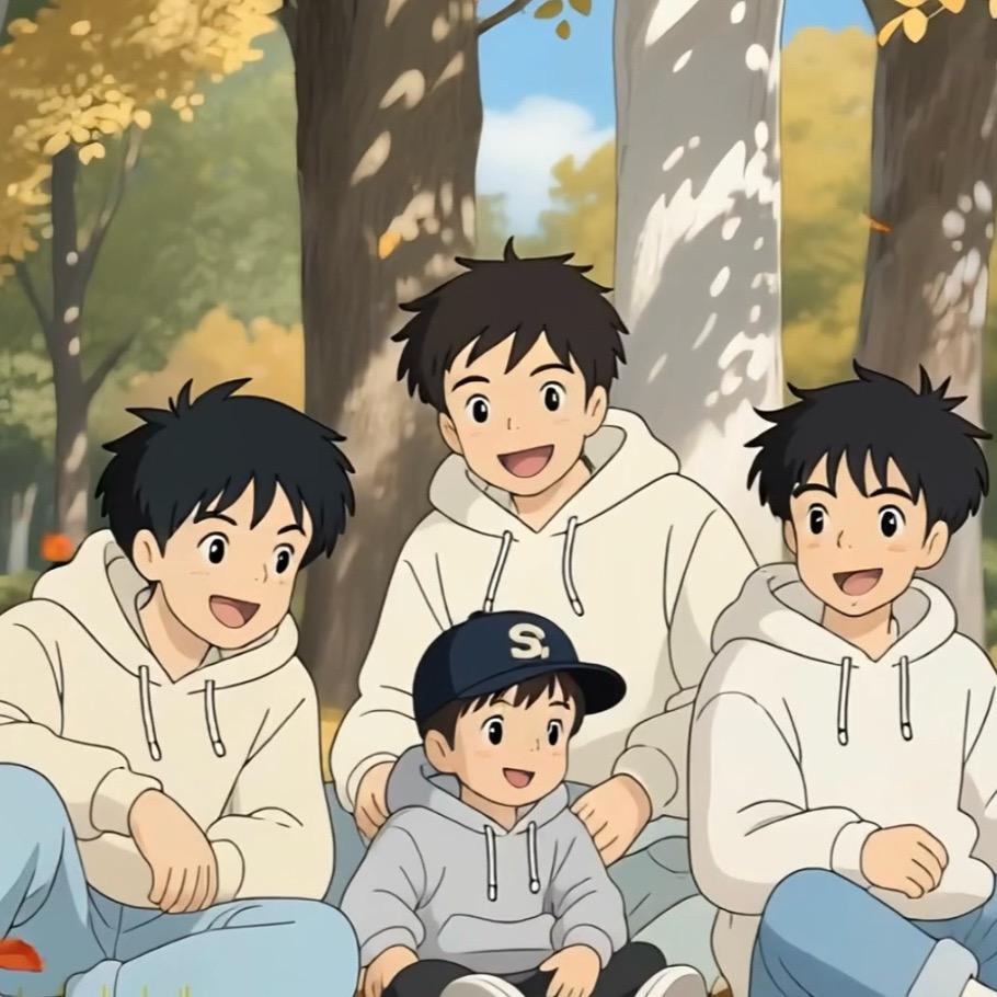 小老虎和哥哥（三胞胎天之文）@抖音