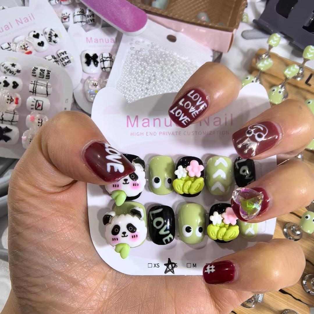 棉花糖纯手工穿戴甲