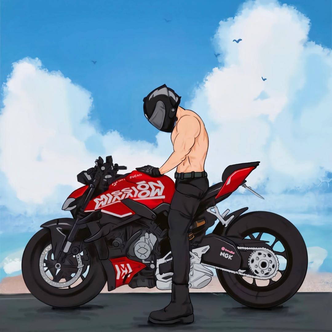 骑车的船夫