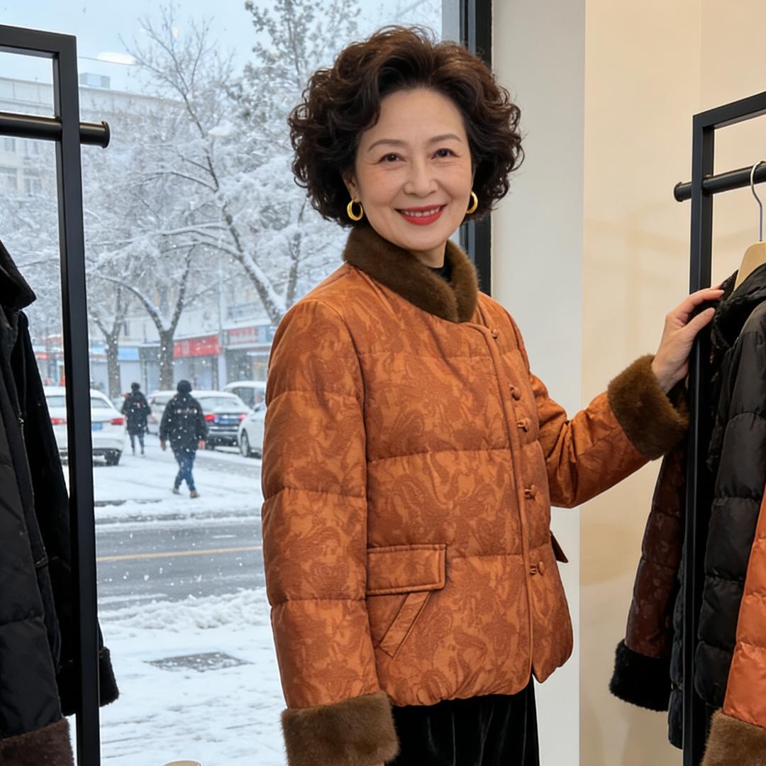 紫姨洋气小个子妈妈装