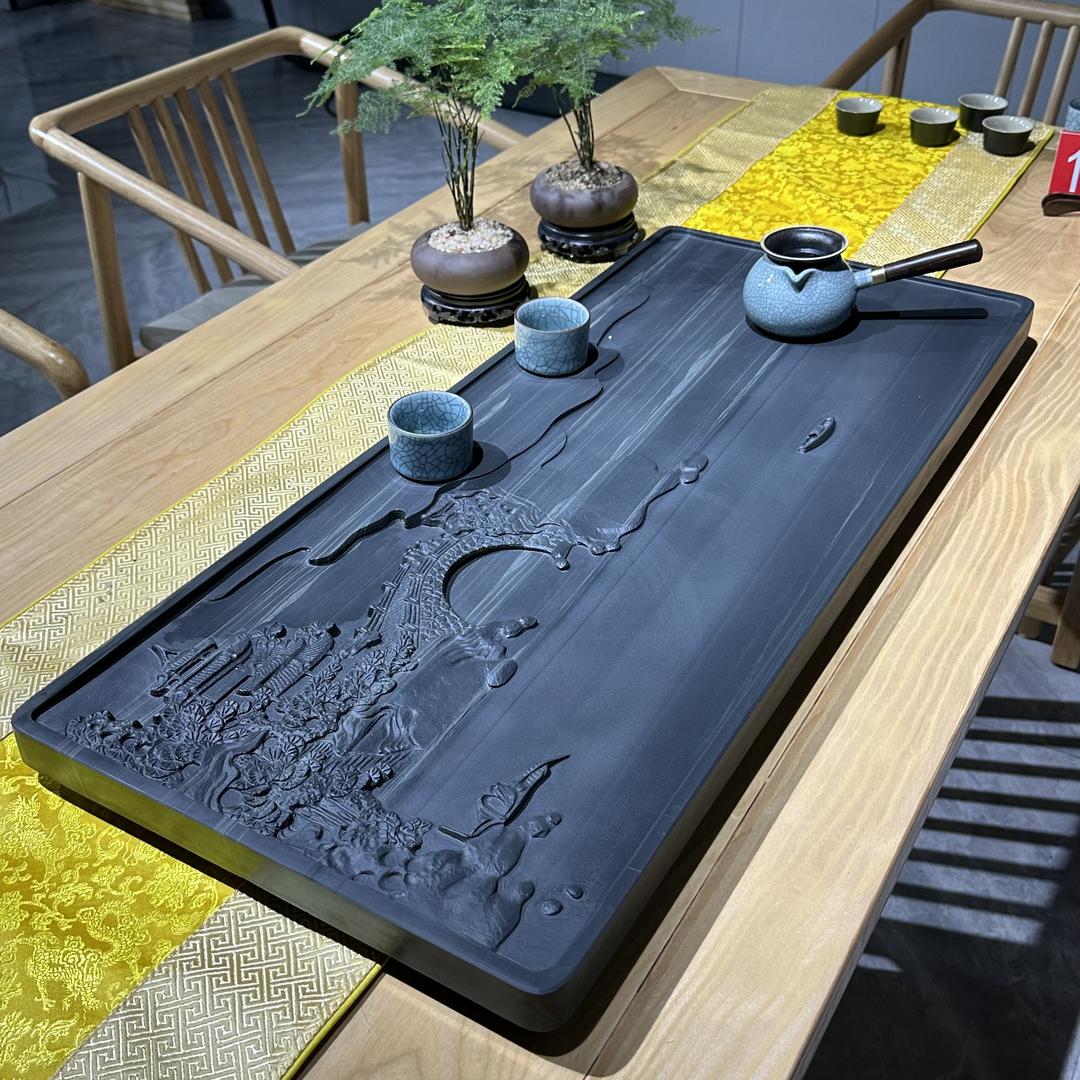 艺正颜瓷茶盘