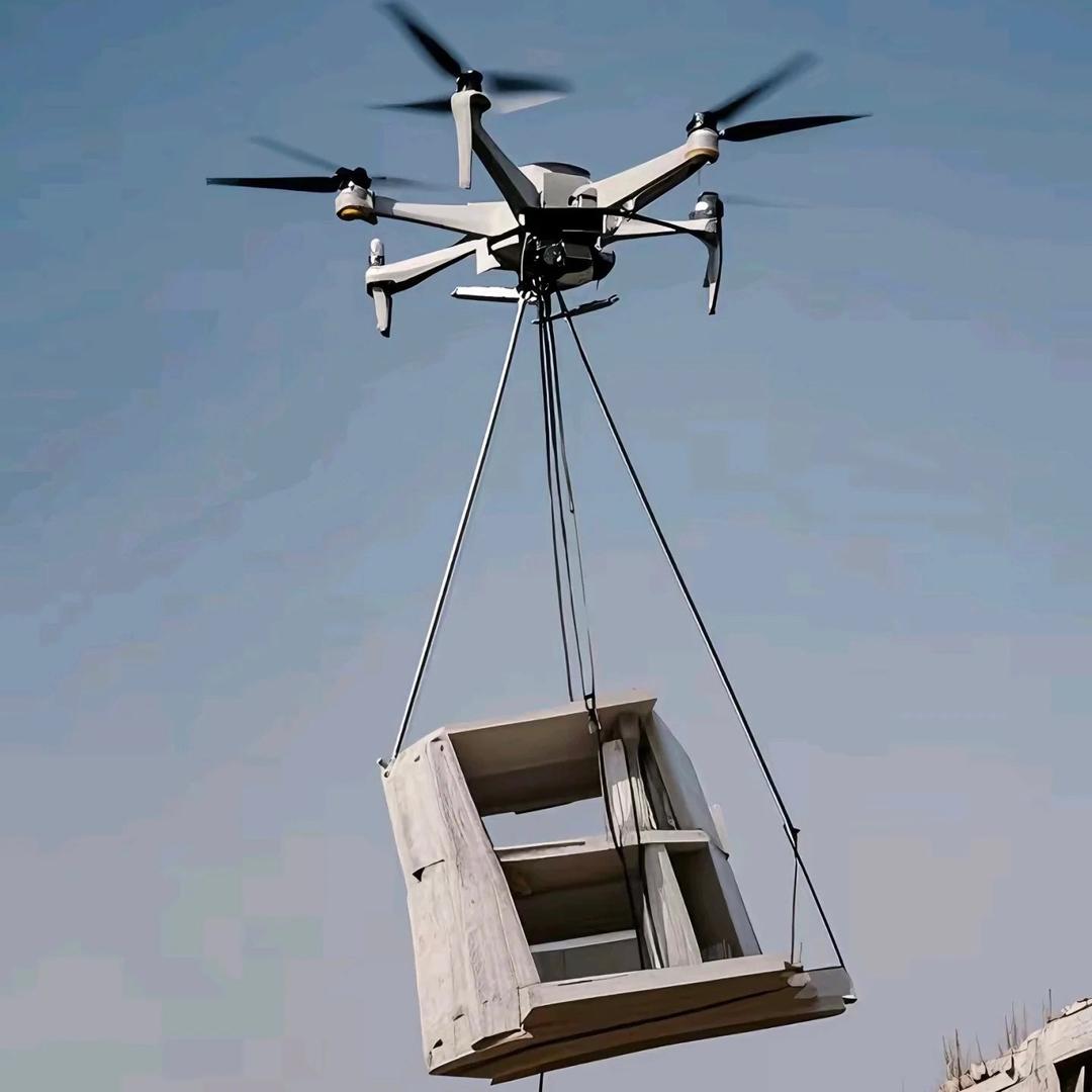 无人机吊运播种撒药