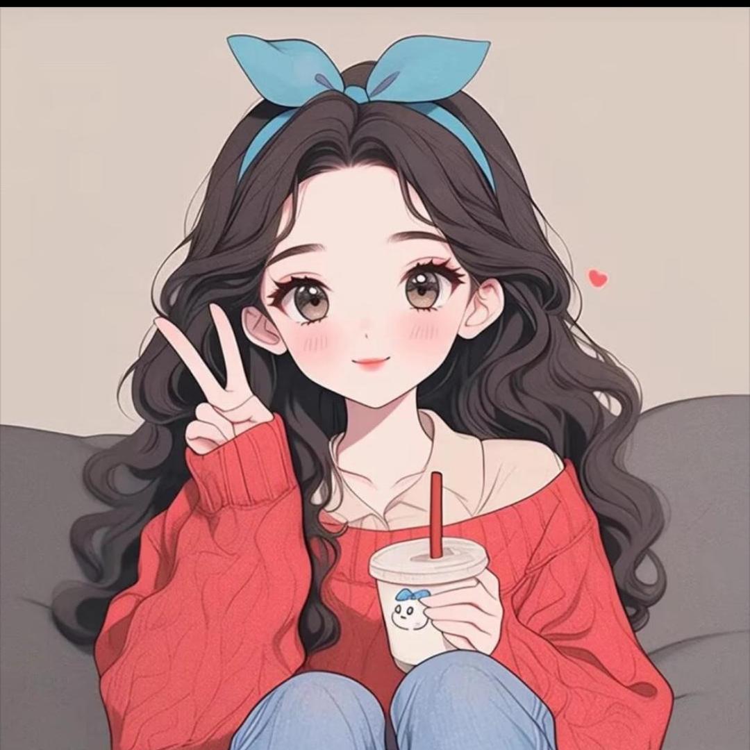 对方正在长头发